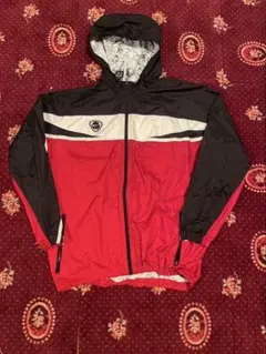 00s NIKE ナイロンジャケット レッド ブラック L