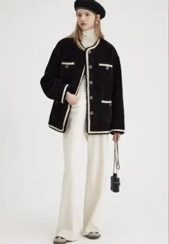 【中古】Fano Studios ノーカラージャケット M 黒/白 2025年最新】Fano Studios ノーカラージャケットの人気アイテム - メルカリ