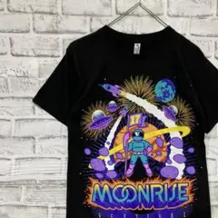 90sヴィンテージTシャツ！ブラック半袖古着S9