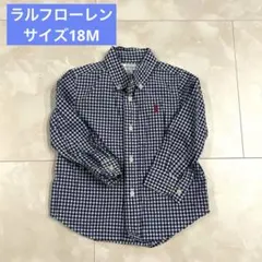 Ralph Lauren 18M 長袖シャツ ネイビー・ホワイトチェック