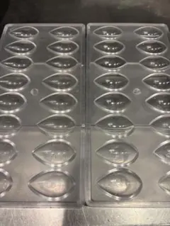 涙型(しずく型)(ドロップ)チョコレート型モールド　2枚セット