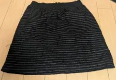 黒 ストライプ スカート