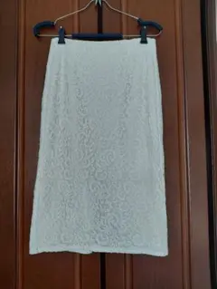 【春服♪】ホワイト レース タイトスカート