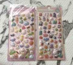 カラフルキャラクターシール2シートセット