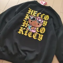 未使用サンリオハローキティHello Kitty スウェットトレーナー M 黒