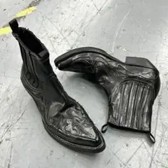 y2k Dark Gothic Flame Western Bootsのサムネイル