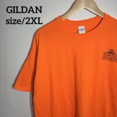 蕎*湯様 【US古着】GILDAN 企業ロゴ ワンポイント クルーネックTシャツ