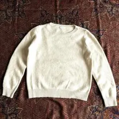 マッキントッシュフィロソフィー　フォックス ニット　オフホワイト　ふわふわ　M