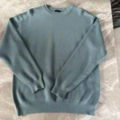 green label relaxing クルーネックニット ブルーのサムネイル