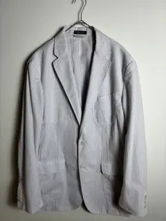 ラルフローレン シアサッカー　ストライプ　テーラードジャケット