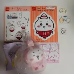 ちいかわ ソフビフィギュア４ ステッカー シール うさぎコスチューム まとめ売り