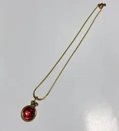 AGATHA アガタ　ネックレス　ピンク　ゴールド　犬　ワンちゃん