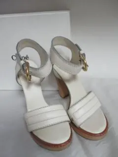 Chloe クロエ 白レザーサンダルサイズ37のサムネイル