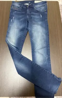 DIESEL Skinzee-Low W24 L30 ダメージデニム