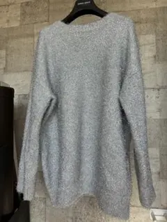 Loungedressシルバーラメニットセーター