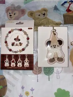 【キーチェーン】ディズニー クリスマス リルリンリン 2025 ベージュ