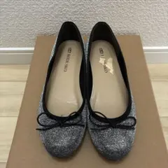 RODE SKO バレエシューズ シルバー ラメ フラットパンプス結婚式パーティ