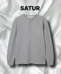 SATUR 希少モデル ヘンリーネック 長袖 LL 韓国限定 SATUR 希少モデル ヘンリーネック 長袖 LL 韓国限定 - メルカリ