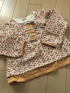 子供服　ブランシェス　花柄　トレーナー　トップス　裏起毛　女の子
