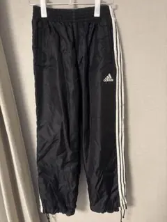adidas 黒 ジャージパンツ 裏地あり　M レディース