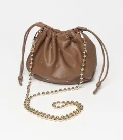 niko and ... オリジナルスタッズチェーンショルダーバッグ