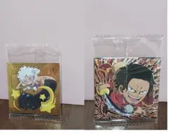 01ルフィ　08ロジャー　ワンピース　ウエハース　シール　LOG.12　パラレル