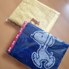 スヌーピー＆ミニオン タオル 2枚セットのサムネイル