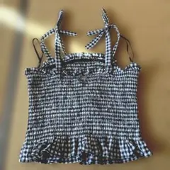 【GUESS】チェックフリル付きキャミソール
