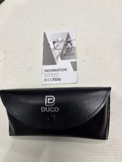 新品・未使用】DUCO サングラス キャットアイ ブルーレンズ ケース付きのサムネイル