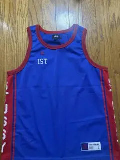 STUSSY バスケットボールゲームシャツ stussy × champion】メッシュゲームシャツ ロゴワッペン | 古着