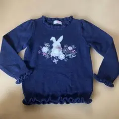 お値下げ中美品破格mezzo piano ネイビー セーター120