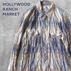 ハリウッドランチマーケット チェック パッチワーク ウエスタン シャツ 古着のサムネイル
