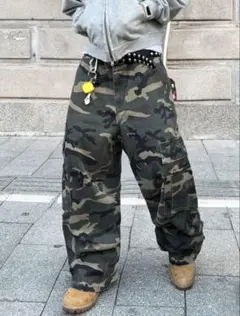 HOODHOOD チェーン エンブロイダリー ワイド デニムswag 00s - メルカリ