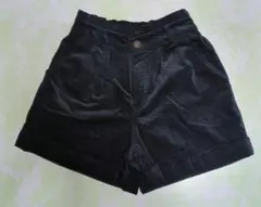 黒 コーデュロイ ショートパンツ