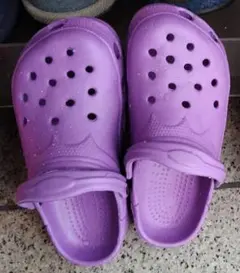 【未使用】クロックス風　サンダル　レディース　パープル　21cm（EU33）