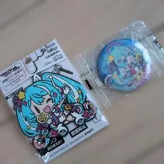初音ミク 缶バッジとラバーキーホルダーセット