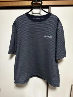 OPTSTUFF DRAWSTRING BORDER T-SHIRT NAVY