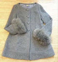 snidel スナイデル　ファー付きノーカラーコート