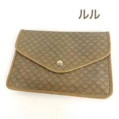 CELINE セリーヌ クラッチバッグ バッグ セカンド マカダム ブラウン 茶のサムネイル