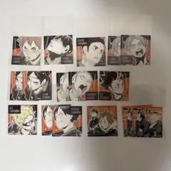 ハイキュー　スクエアステッカー　烏野　まとめ売り