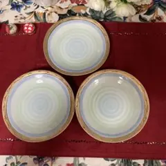 青と緑のグラデーション皿 3枚セット