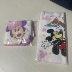 [新品未開封]ディズニー ミッキー ミニー タオル2枚セット