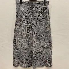 美品✨️【XL~3L】大きいサイズ ペイズリー柄 ロングスカート ストレッチ