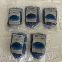 가격 인하!다크 블루 글래스 스톤 5개 세트