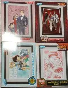 名探偵コナン セガ ラッキーくじ 額入りアート 4種セット