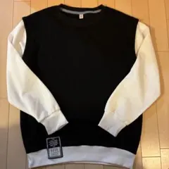 メンズ 長袖カットソー M 黒/白