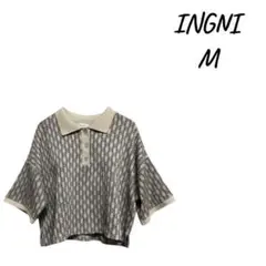 INGNI M ポロシャツ クロップド丈，