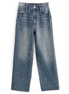 パールストレートデニムパンツ