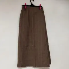SEASON REASON ブラウンチェックスカート