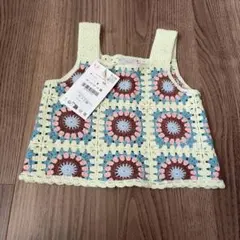 ZARA ノースリーブタンクトップ グラニースクエア